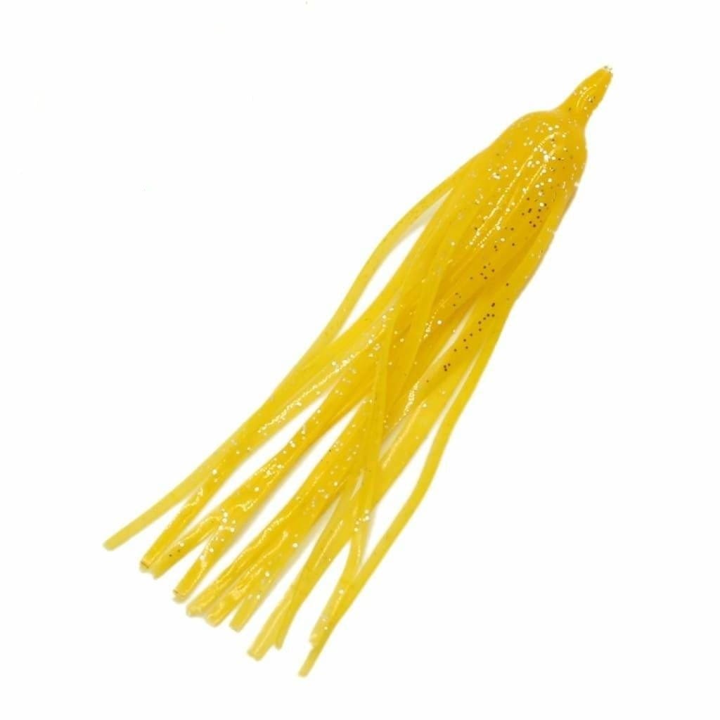 Snoek Skirt 4 - Yellow (5/pkt) - Soft Baits Lures (Saltwater)