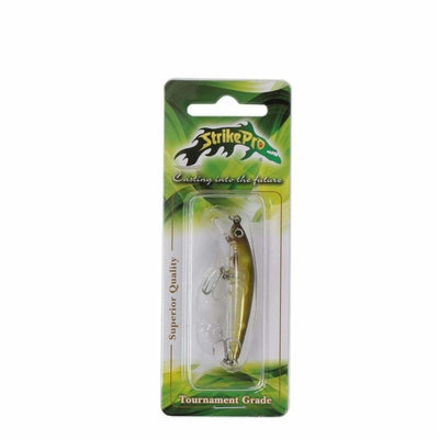 Strike Pro Lure Dwarf Minnow 53 - Brown Yellow Transparent Belly - Lures (Freshwater)