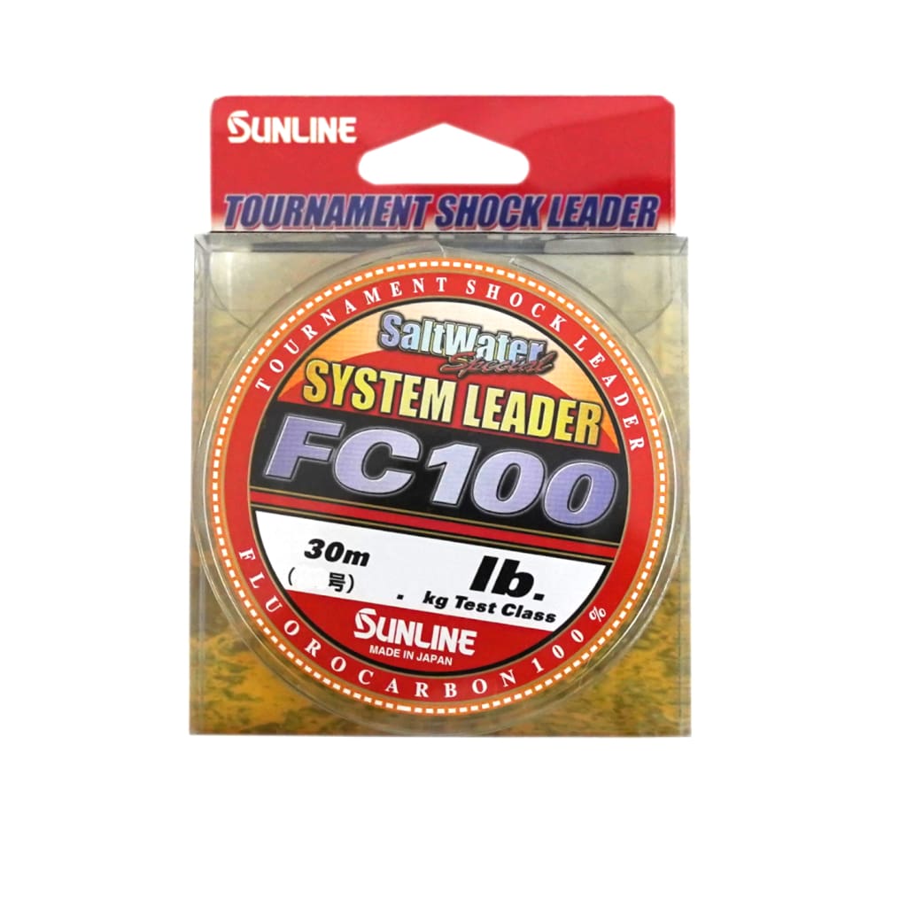 Sunline Fluorocarbon Shock Leader - Fluoro Leader Line & Leader (Saltwater)