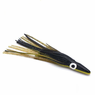 Tuna Runner 42gram - Black with Yellow Stripes on Side - Soft Baits Lures (Saltwater)