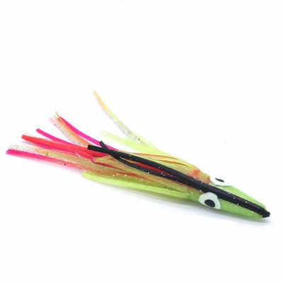 Tuna Runner 42gram - Yellow with Black Stripe and Red and Pink Inside - Soft Baits Lures (Saltwater)