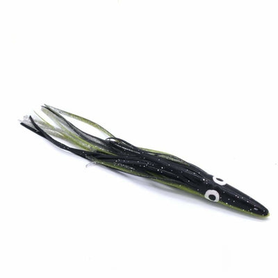 Tuna Runner 85gram - black/silver yellow lateral line - Soft Baits Lures (Saltwater)