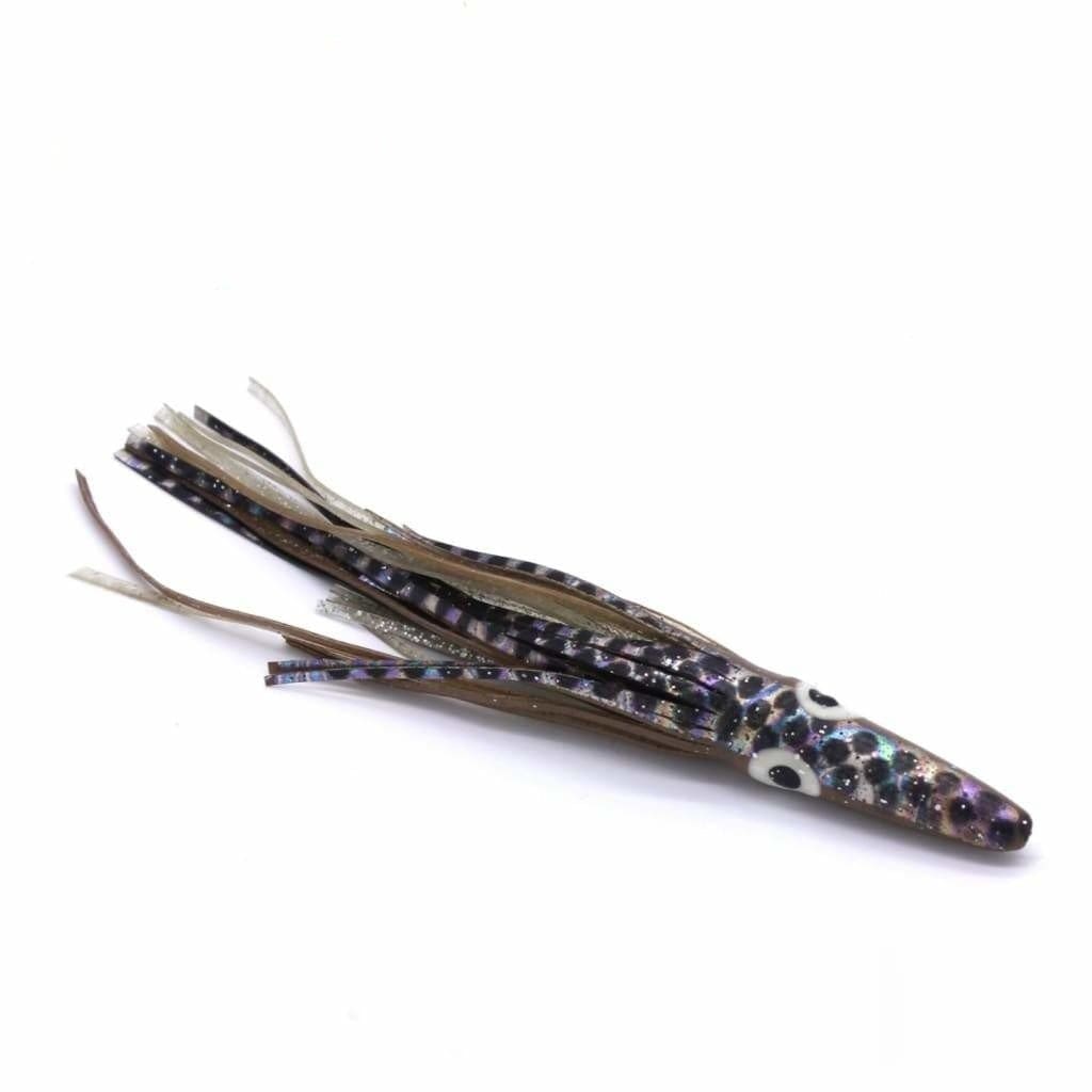 Tuna Runner 85gram - brown/silver foil- black spots - Soft Baits Lures (Saltwater)
