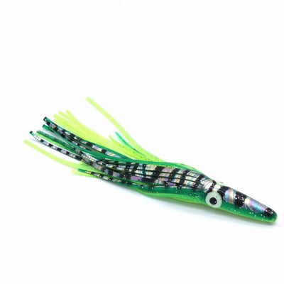 Tuna Runner 85gram - Green/charteuse foil- black mackerel - Soft Baits Lures (Saltwater)