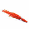 Tuna Runner 85gram - orange/clear black speckle- yellow lateral lines - Soft Baits Lures (Saltwater)