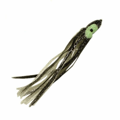 Yellowtail Skirt 140mm - Black/Clear/Silver - Soft Baits Lures (Saltwater)