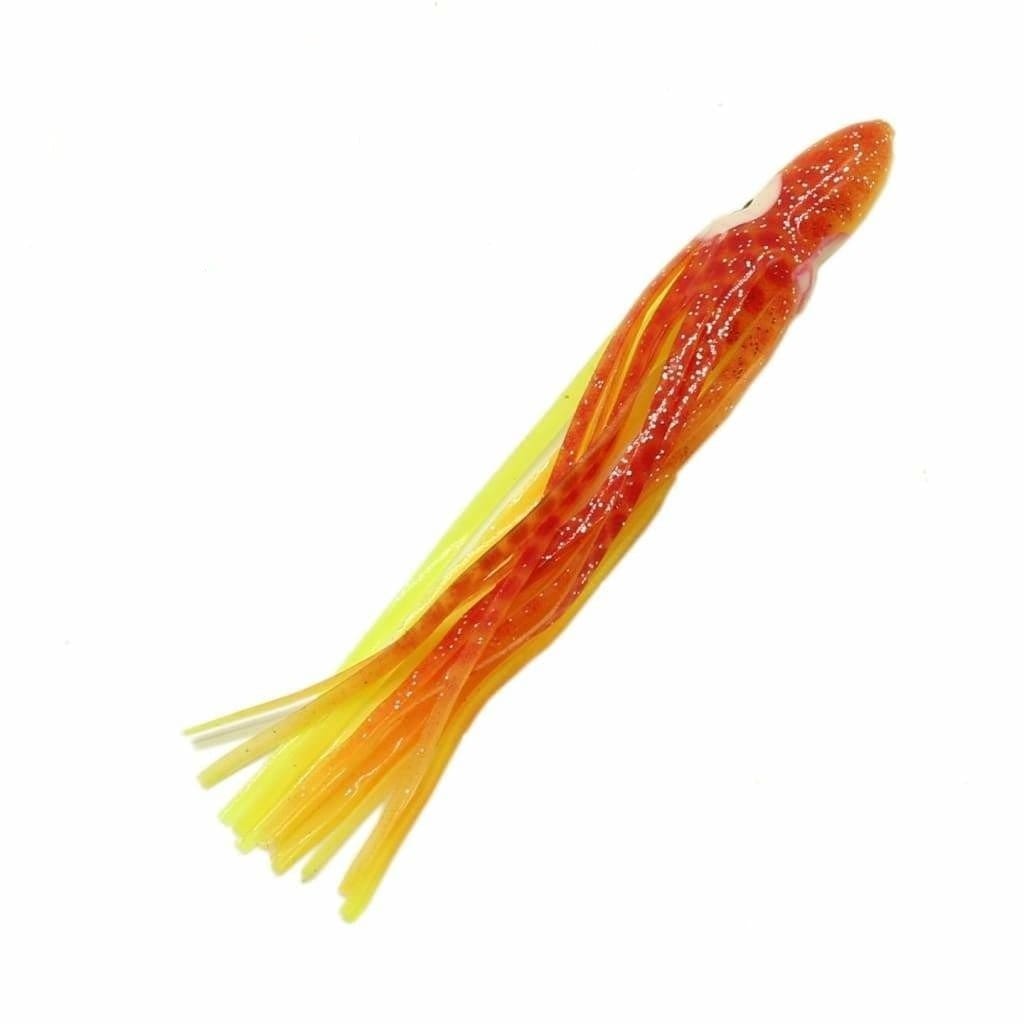 Yellowtail Skirt 140mm - Chart/Orange/Red Circles - Soft Baits Lures (Saltwater)
