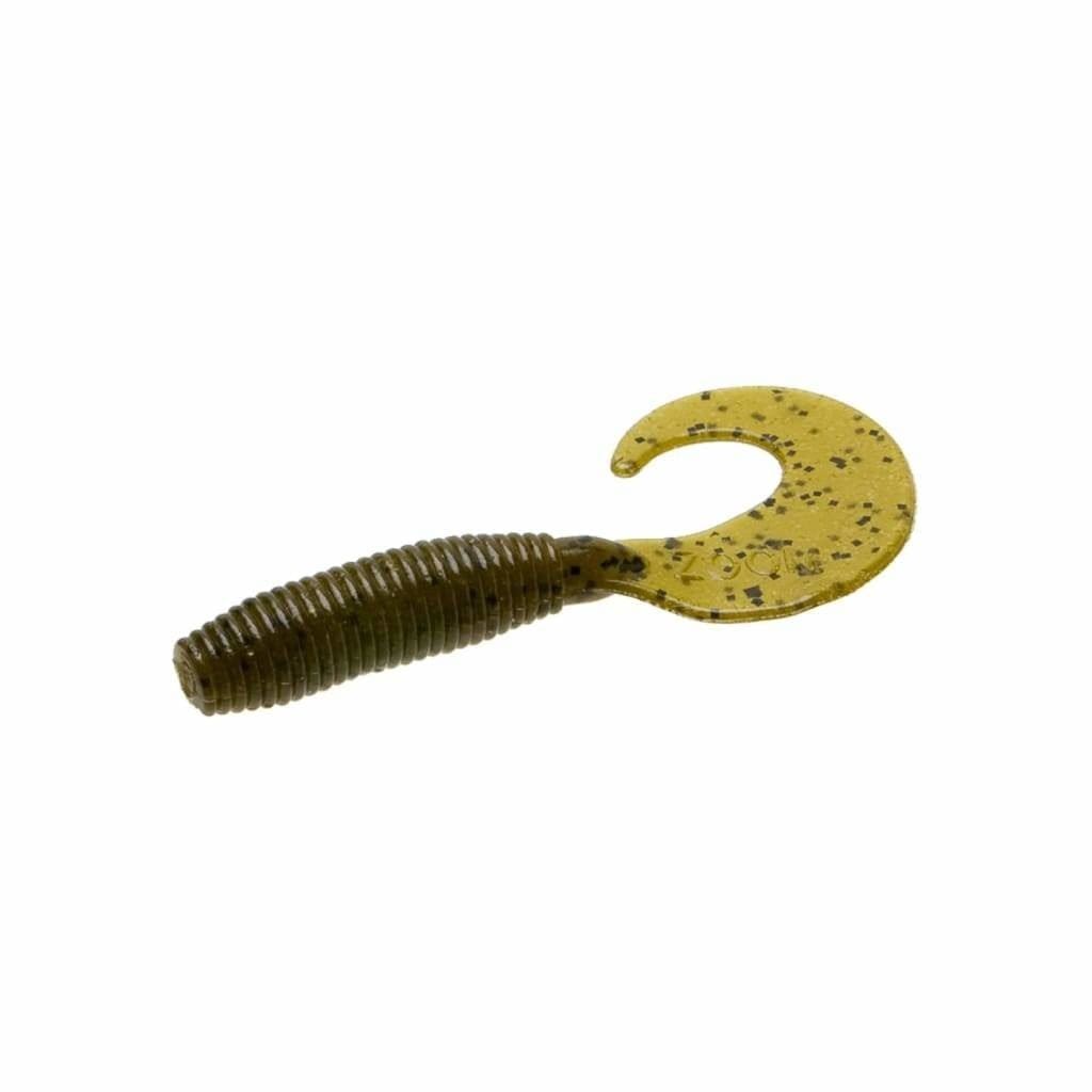 Zoom Fat Albert Grub - Green Pumpkin - Soft Bait Lures (Freshwater)